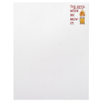 Devil Made Me Brew It - Beer Personalized Letterhead