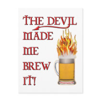 Devil Made Me Brew It - beer Postcards