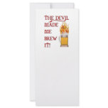 Devil Made Me Brew It - Beer Rack Card