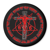 DEVIL ON THE CROSS magnets