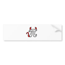 Devil Pi Bumper Sticker