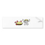 Devil Pie and Angel Pi Bumper Sticker