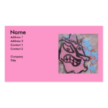 DEVIL PINK BUSINESS CARD TEMPLATE