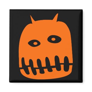 Devil Pumpkin Monster magnet