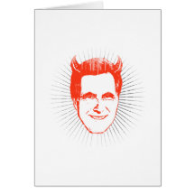 DEVIL ROMNEY BURST.png Greeting Cards