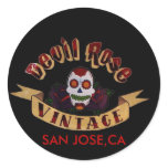 devil rose vintage sticker
