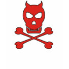 ladies_casual_tshirt - Are you a little naughty? This skull and crossbones devil design looks great anywhere! This devil pirate design makes the perfect pirate gift!: Sizes s,m,l,xl Available colors: black ladies_casual_tshirt - Are you a little naughty? This skull and crossbones devil design looks great anywhere! This devil pirate design makes the perfect pirate gift!: Sizes s,m,l,xl Available colors: black