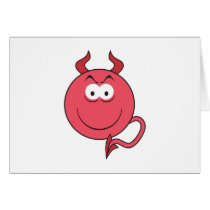 Devil Smiley Face cards