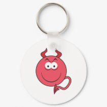Devil Smiley Face keychains