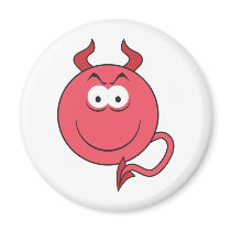 Devil Smiley Face magnets by doonidesigns Devil Smiley Face magnets