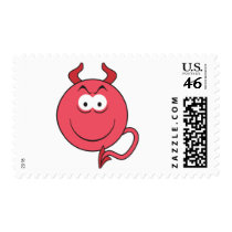 Devil Smiley Face postage by doonidesigns Devil Smiley Face postage