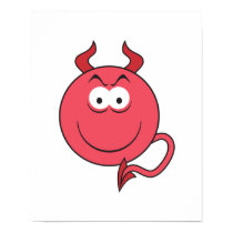 Devil Smiley Face posters by doonidesigns Devil Smiley Face posters