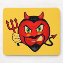Devil Smiley mousepads