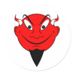 Devil Smiley stickers