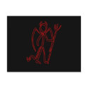 Devil - Stickman Postcard by seonaidh Devil - Stickman Postcard