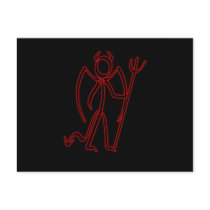 Devil - Stickman Postcard