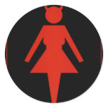 Devil woman stickers