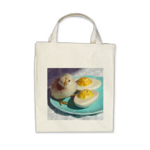 Deviled Eggs and the Chick Canvas Bags