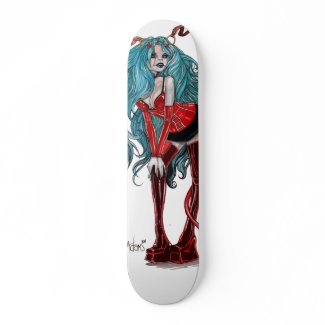 DevilGirl pinup skateboard