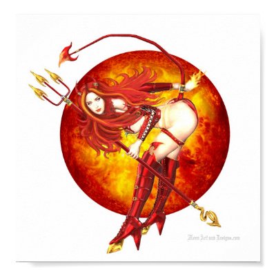Devilious Print by MoonArtandDesigns