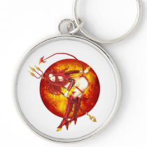 Devilious White Keychains