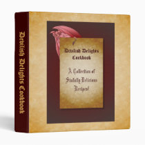 Devilish Delights Halloween Recipe Cookbook Binder