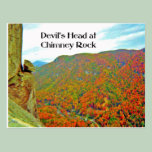 Devil's Head Rock Formation over Chimney Rock postcards
