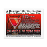 Devil's in the Details Halloween Apple Martini Pos Postcards