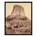 Devil's Tower from West Side WY 1890 posters by lc_grabill Devil's Tower from West Side WY 1890 posters