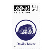 Devil's Tower Postage Stamp