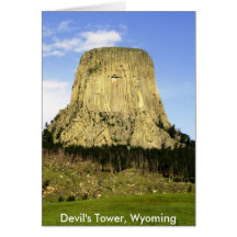 Devil's Tower, Wyoming Card