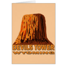 DEVILS TOWER WYOMING GREETING CARDS