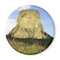 Devil's Tower, Wyoming magnets by dkhiggin Devil's Tower, Wyoming magnets