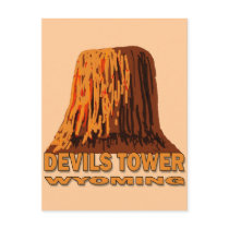 DEVILS TOWER WYOMING POST CARD