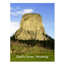 Devil's Tower, Wyoming Postcard