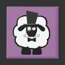 Devious Sheep Magnet magnets
