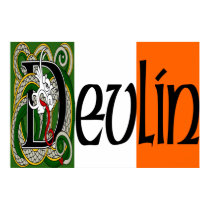 Devlin Celtic Dragon Print