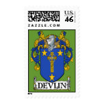 Devlin Coat of Arms Postage Stamps