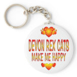 Devon Rex Cat Keychain