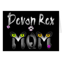 Devon Rex cat mamá regalos tarjetas by CatMeowz Devon Rex cat mamá regalos tarjetas