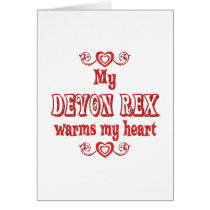 Devon Rex Cats Warm My Heart cards