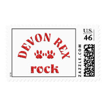 Devon Rex Rock Postage