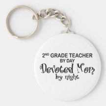 Devoted Mom - 2nd Grade Key Chain