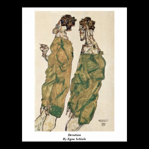 Devotion By Egon Schiele Posters