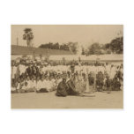 Devotions at the Arakan Pagoda, Mandalay, Postcard