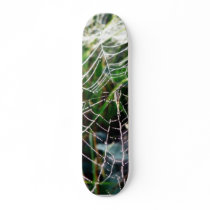 Dew Covered Spider Web skateboards by lifesphere Dew Covered Spider Web skateboards