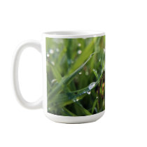 Dew Drop Grass gardening coffee mug