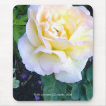 DEW ON A PEACE ROSE mousepads by dequilla DEW ON A PEACE ROSE mousepads
