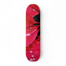 Dew Water Drops On Flower skateboards by lifesphere Dew Water Drops On Flower skateboards