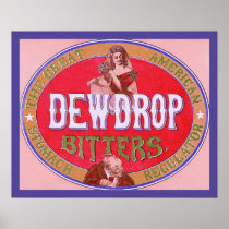 Dewdrop Bitters ~ Vintage Advertising Poster
